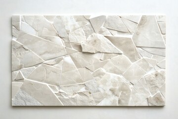 White marble tile wall texture and background for interior or exterior design