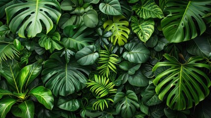 Naklejka premium Lush Green Plant With Abundant Leaves