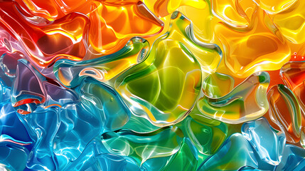 Multicolored Glass Background. Generative AI.