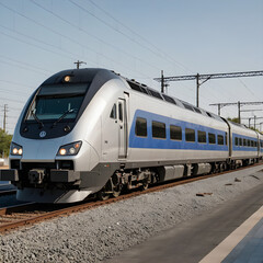 Obraz premium train in motion blur