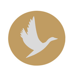 flying goose silhouette logo