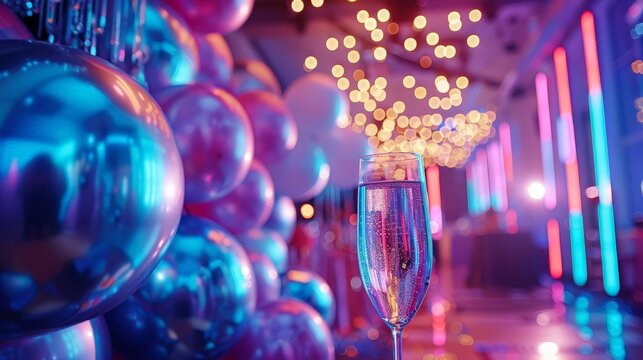 Millionaire theme party with a minimalist vibrant background, luxurious and simple