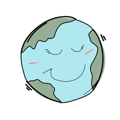 earth illustration icon