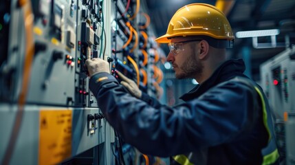 Electricians in industrial areas maintain and repair electrical systems.