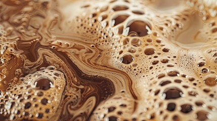 iced coffee texture with milk 