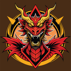 Dragons vector art for t-shirts design