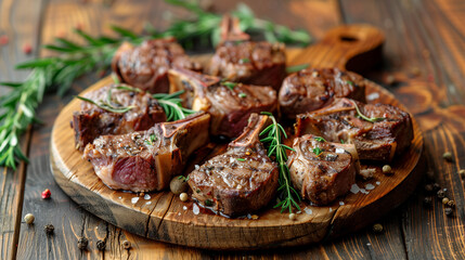 steaks on a bone, grilled