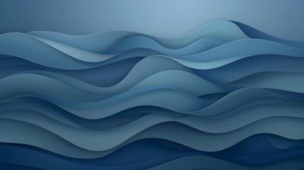 wavy background. flat modern blue wavy background. Generative AI.