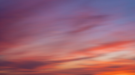 Atardecer cálido en el sur de España
