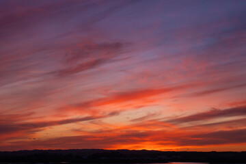 Atardecer cálido en el sur de España
