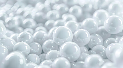 White Balls Background Background. Generative AI.