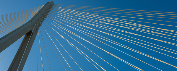 Obraz premium Puente internacional entre España y Portugal