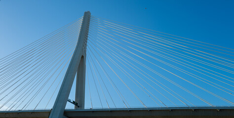 Naklejka premium Puente internacional entre España y Portugal