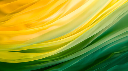 Yellow and Green Tones Background. Generative AI.
