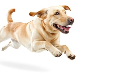 white background dog