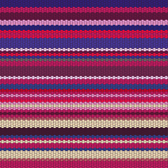 A lined textiles of Blanket stripes in seamless vector patterns and texture style. colorful shapes traditional pattern on dark Background used for fashion and clothes