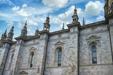 Como in Italy, the Santa Maria Assunta cathedral in the historic center
