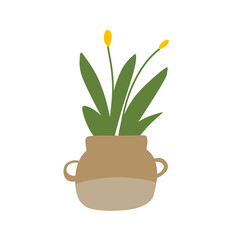 flower plant vector illustration