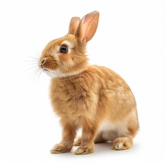 Obraz premium Image of rabbit isolated on white background.