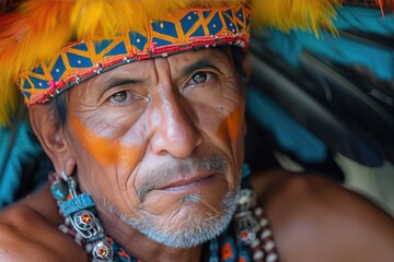 portrait of indigenous south american