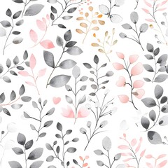 watercolor, cute and adorable Valentine's Day patterned paper