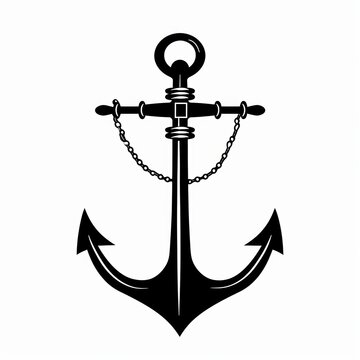 recommend clip art: Vector illustration of ship anchor isolated