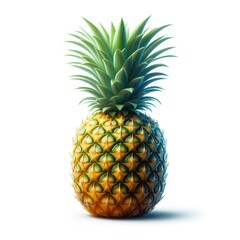 Fototapeta premium Pineapple isolated on a white background.