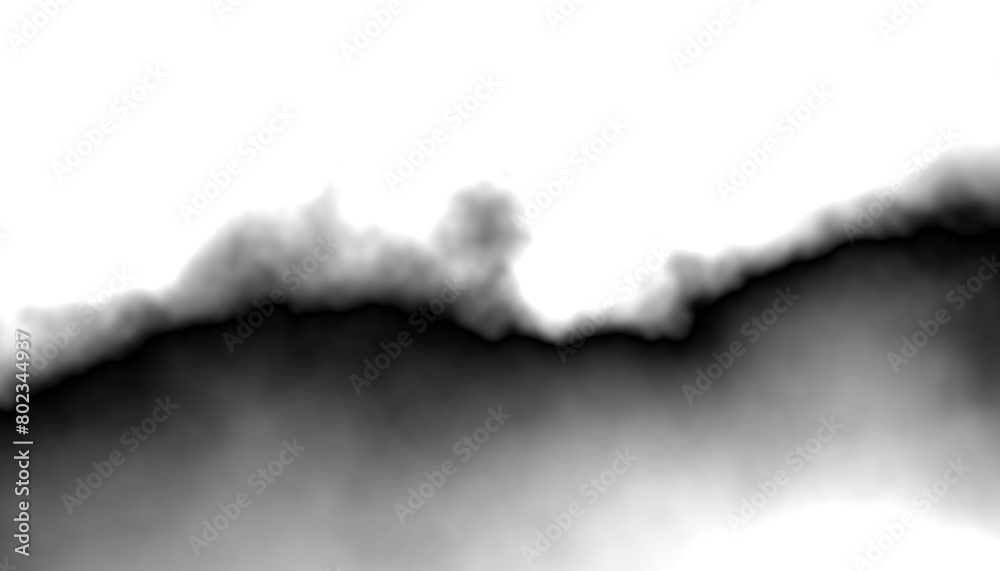 Poster black smoke steam isolated transparent background. fog and mist effect for text or space. overlay wi