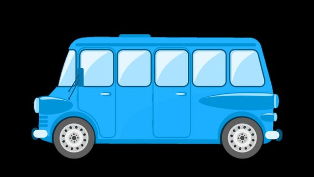 blue bus
