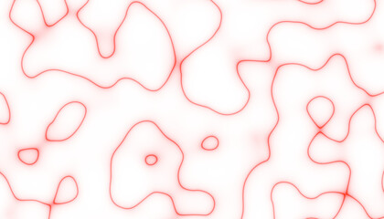 Wave red lines background. Flowing curved smoke lines. Template for banner, flyer, brochure, presentation. Png overlay illustration.