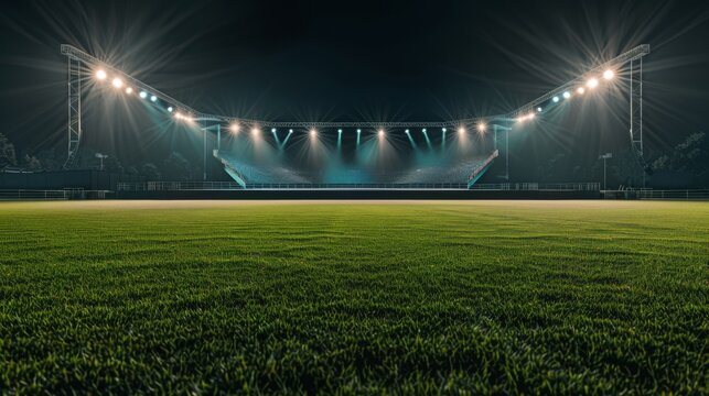 The Majestic Stadium at Night