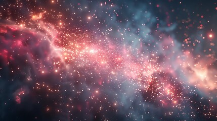 galaxy of Fireworks, 3D render