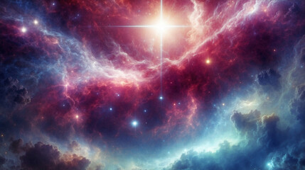 abstract mystical cosmic background with star, nebula like universe cpncept 