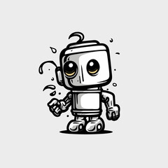 Fototapeta premium Cartoon robot