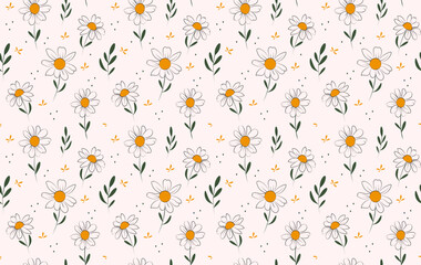 Daisy flower pattern