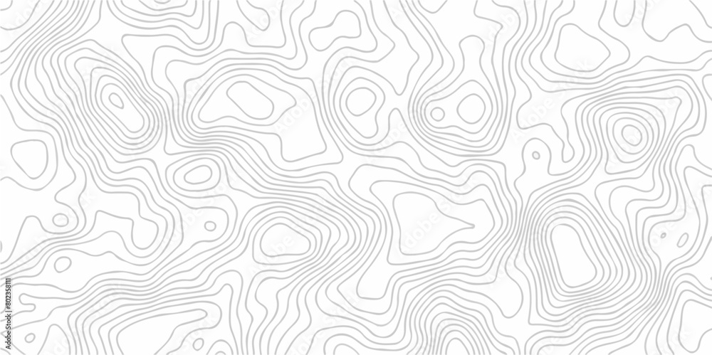 Aufkleber Topographic map background with geographic line map with elevation assignments.Modern design with White topographic wavy pattern design. Paper Texture Imitation of a Geographical map shades .	