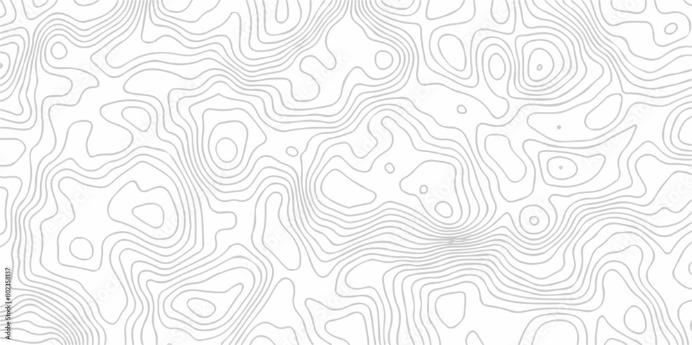 Aufkleber Topographic map background with geographic line map with elevation assignments.Modern design with White topographic wavy pattern design. Paper Texture Imitation of a Geographical map shades .	
