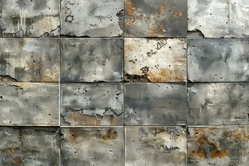 Ceramic tiles with peeling paint,  Abstract background and texture