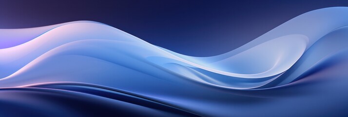 Dynamic curves wave futuristic abstract blue silver metallic flow smooth background