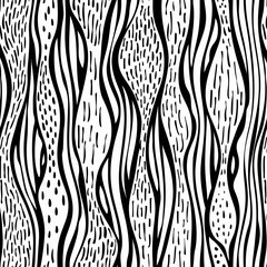 Simply drop pattern black and white