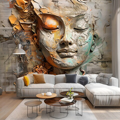 interior decor in oriental style