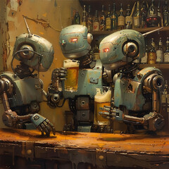 robot party