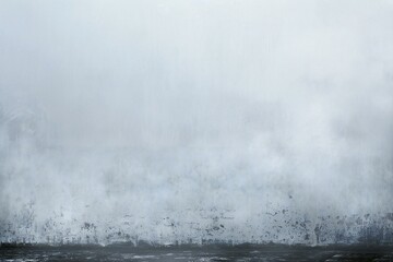 Abstract background of old concrete wall covered with thick layer of fog