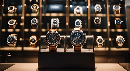 Luxury watch store.
