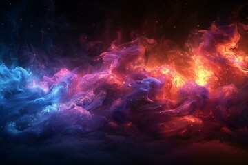 Abstract fire background,  Fantasy fractal texture,  Digital art,   rendering