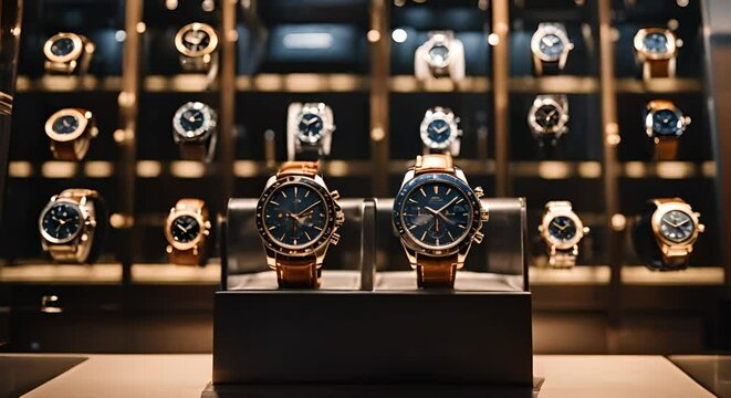 Luxury watch store.
