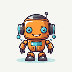 Fototapeta premium Robot cartoon