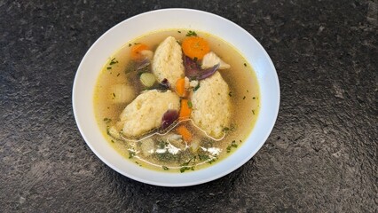 semolina dumpling soup
