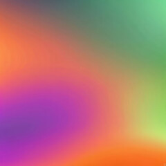 3D background gradient orange, purple, green. Illustration for design.