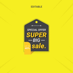 sale special offer banner tag collection vector illustration design